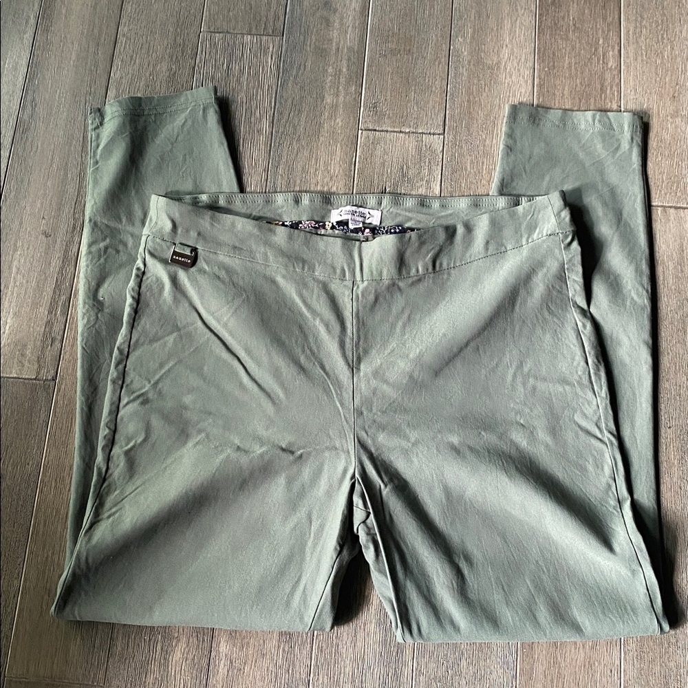 Nanette Lepore Olive Green Pants, Size L - Picture 4 of 9